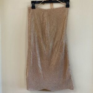 12th Tribe Gold Mini Dress